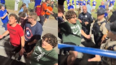 Virginia teens reduce little girl to tears at high school football game