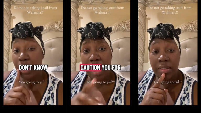 Alabama Woman Warns Against Stealing Walmart