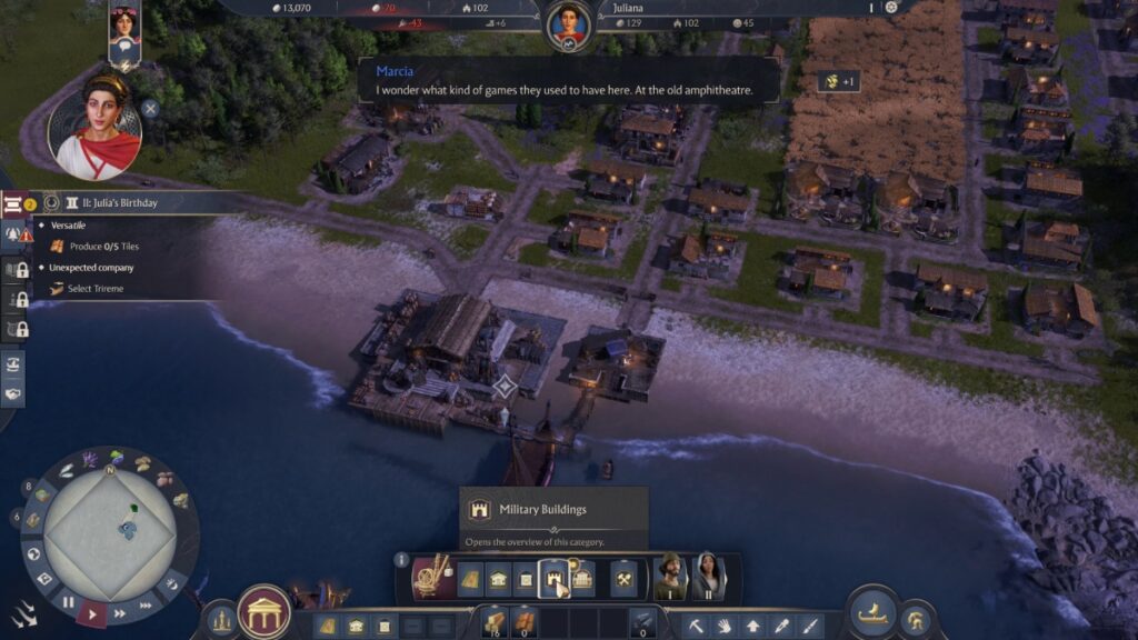 A village by the coast in Latium