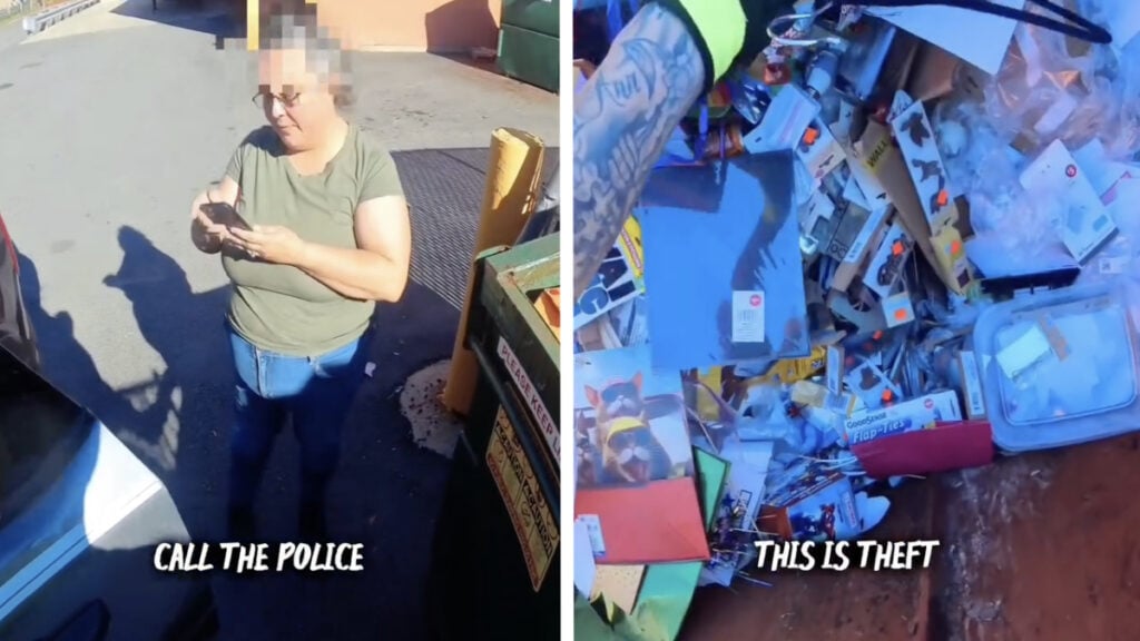 Boston Karen Calls Cops on Dumpster Diver for ‘Theft’: ‘Get Outta Here, You’re a Manager of Dollar Tree’ Boston Karen Calls Cops on Dumpster Diver