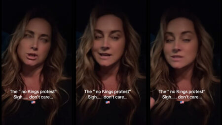 Florida Woman No Kings Protest Anti Trump