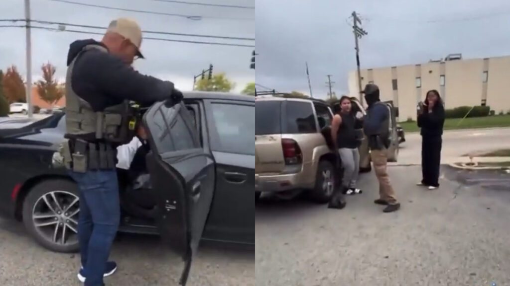 Illinois Streamer Confronts ICE Agents and Defends Latino Youth From Harassment: ‘God Bless This Woman’