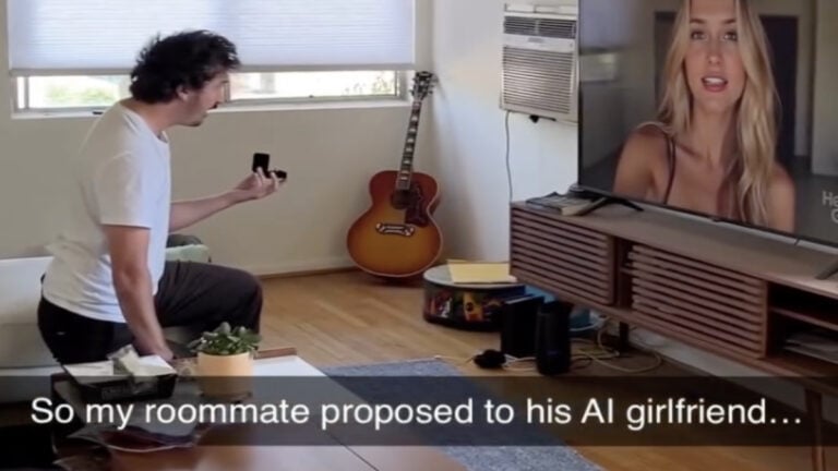 Los Angeles Man Proposes to His AI Girlfriend