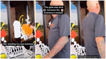 Mississippi Artist Gets Harassed by a Male Karen Because the Gate to the Business Was Shut