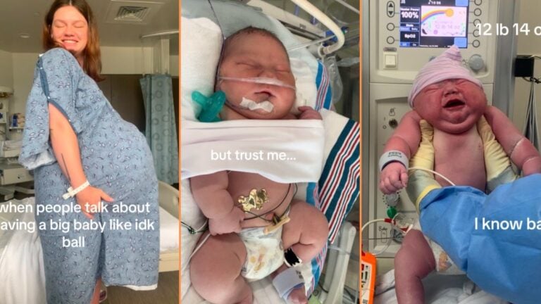 Nashville Woman Gives Birth to Baby So Big People Think it's AI 'He Looks Like a Little Sumo Wrestler'