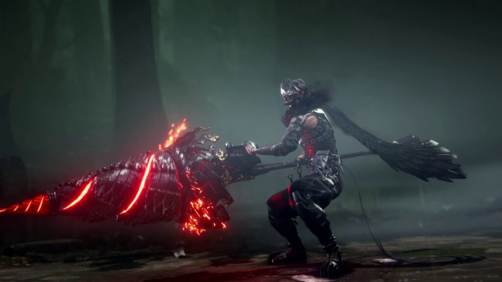 Yakumo with his spear