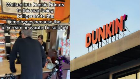 North Carolina man freaks out in a Dunkin Donuts
