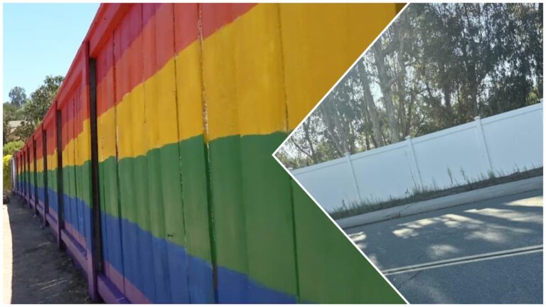 San Diego Rainbow Fence