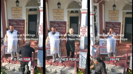 Restaurant Worker in New Hope, Pennsylvania, Goes on Anti-Liberal Rant Outside Villa Vito: ‘There Goes His Business Down the Drain’ Villa Vito New Hope Anti Liberal Rant