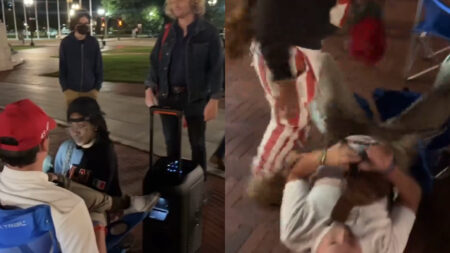 Washington DC Chaos as Woman Attacks Trump Supporters and Gets Pepper Sprayed Before Arrest: ‘Don’t Touch People…’