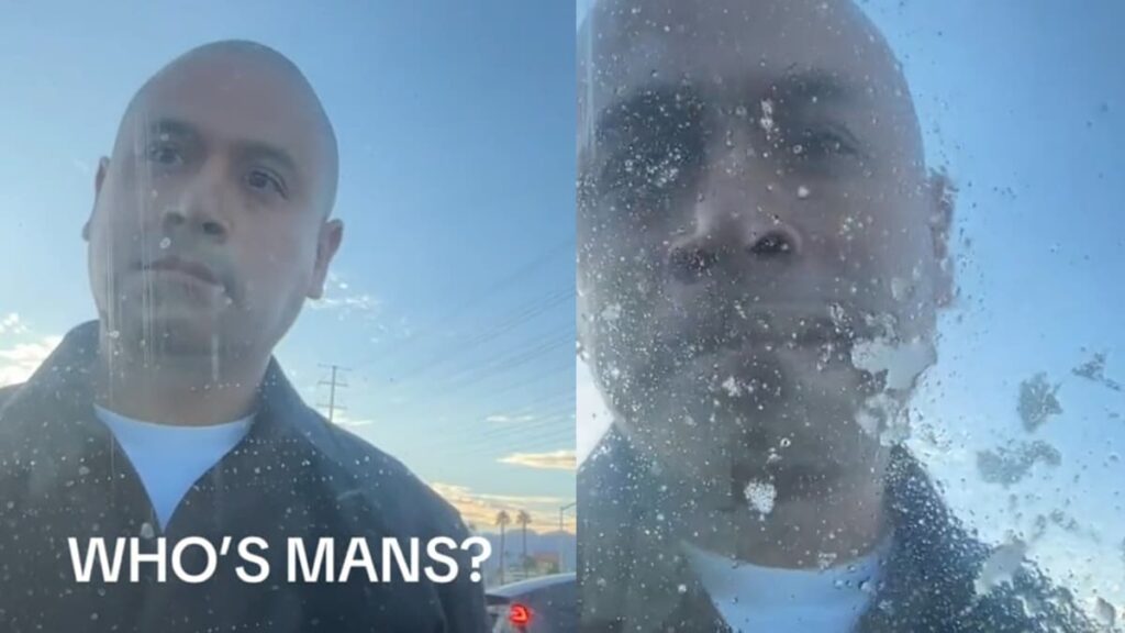 Deranged California Man Spits Repeatedly at Car After Road Rage Incident: ‘He’s Rapid’ A picture of the deranged California man.