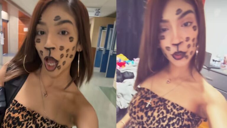 Bold Chicago Student Suspended After Showing Up to School Wearing Cheetah Print Makeup: ‘Suspension Just for Makeup Crazy’ A picture of the Chicago student.