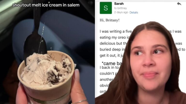Massachusetts Woman Horrified After Pulling Long Hair Out of Her Ice Cream and the Store Refused to Refund Her!: ‘That’s Crazy’ A picture of the Massachusetts customer.