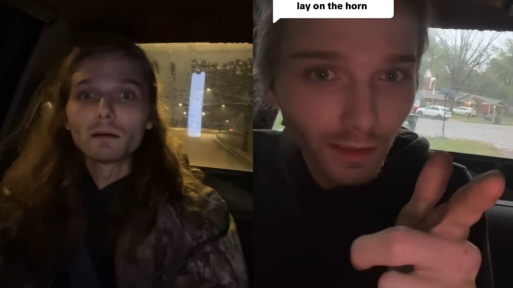 Internet Stunned After Tennessee Man Allegedly Shows Truck With No Working Brakes, Faulty Horn, and Starts Only With Screwdriver: ‘This Is a Damn Death Mobile’ A picture of the Tennessee man inside his truck.