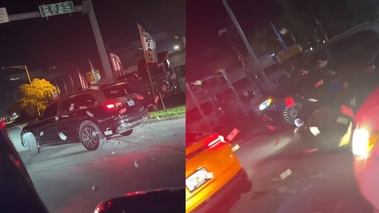 A picture of the traffic in Florida.