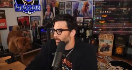 Hasanabi streamer shocks his dog