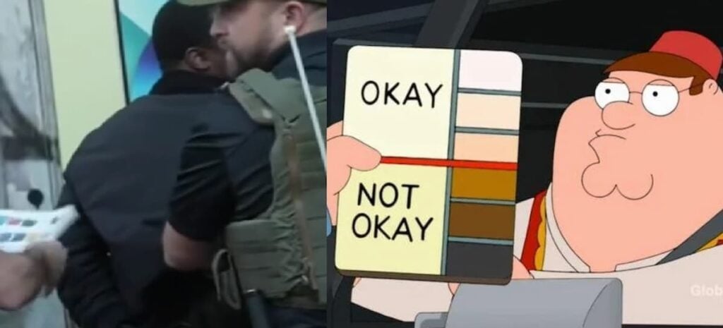 ICE Agents in New York Caught on Video Seemingly Flipping Through Color Charts: ‘It’s the Skin Tone Matrix’ ICE agents in NY