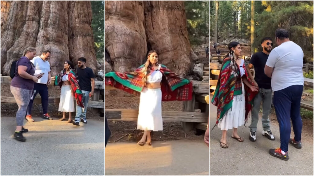 ‘Native American’ Gets Harassed by Tourist in California Over Sequoia Photo Op, ‘This is My Country!’ native american sequoia photo op