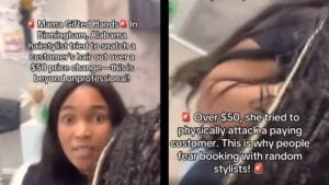 Alabama Hairstylist Pulls Customer's Hair