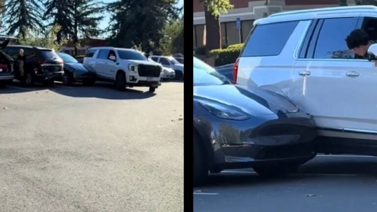 Careless Alaska Drivers Utterly Fail Parking a Huge Truck Inside a Tiny Spot: ‘Doesn’t This Truck Come With like 10 Cameras?’ Alaska Truck Tiny Spot