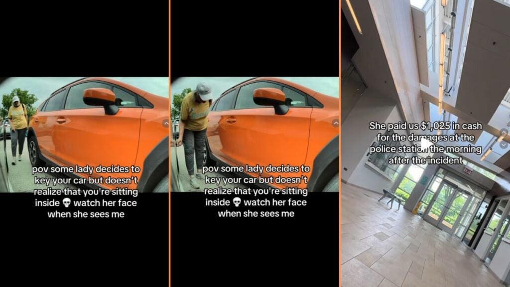 Deranged Illinois Karen Keys a Woman’s Car While She’s STILL Inside: ‘She Parked Bad, But Not THAT Bad’ Delusional Illinois Karen Keys Woman's Car While She's Still Inside 'You Did Park Bad But She Had Plenty of Space'