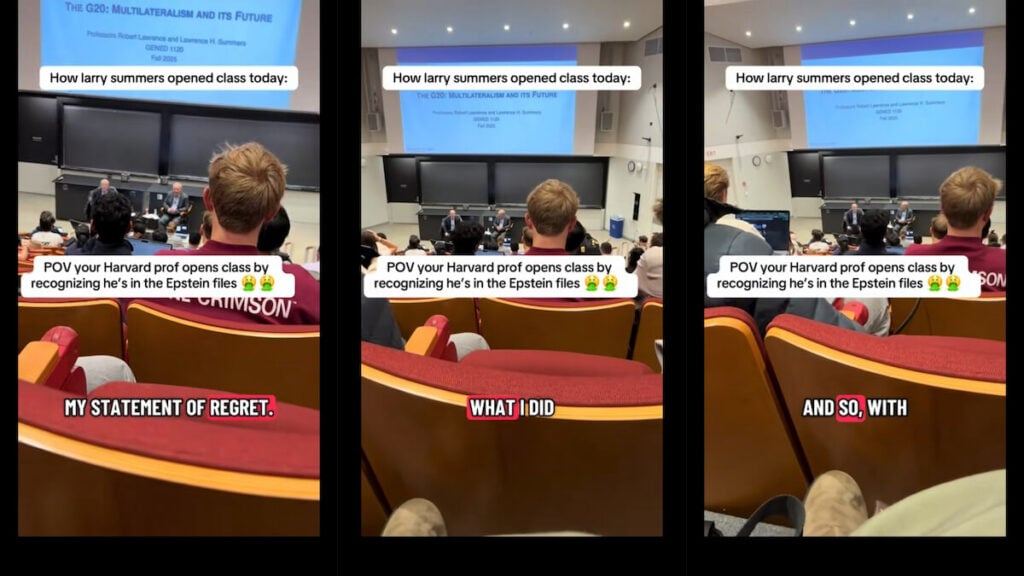 Harvard Students Slammed Larry Summers Epstein