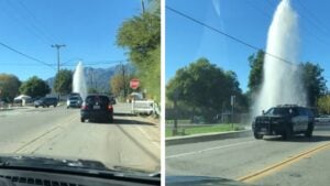 Water Hydrant Bursts in Ojai