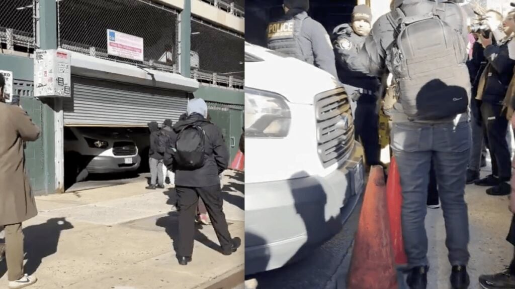 ICE Raid Attempt Falls Flat When Dedicated New York Protestors Block Them from Exiting Parking Garage