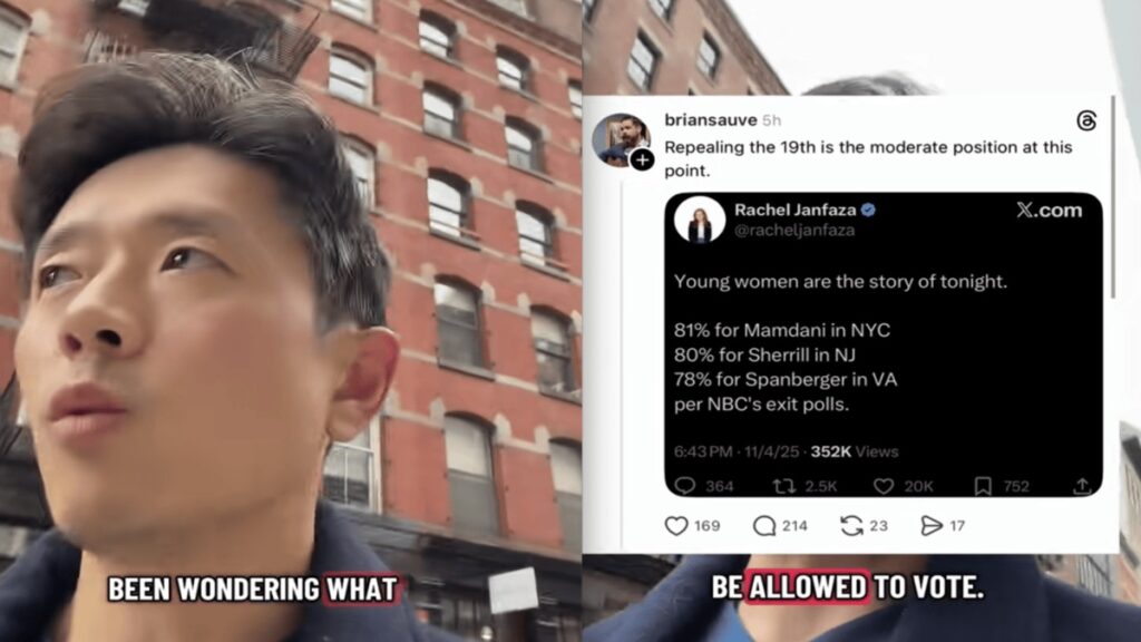 ‘This is Absolute Insanity!’ New York Man Blasts MAGA Supporter’s Shocking Views on Women’s Right to Vote 'This is Absolute Insanity!' New York Man Blasts MAGA Supporter's Shocking Views on Women's Right to Vote