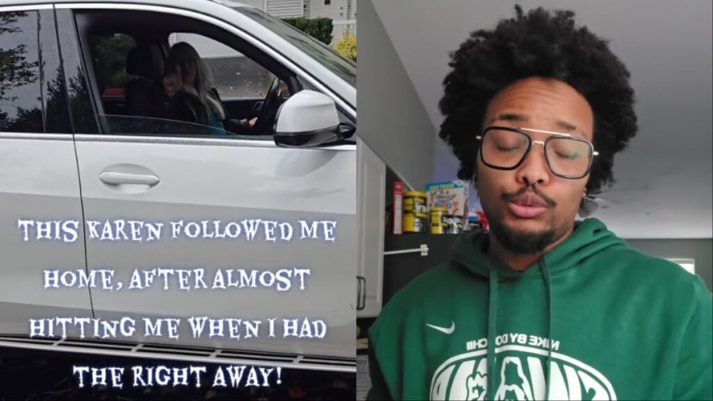 Shaken Oregon Man Screams at Road Rage Karen Who Nearly Hit Him With Her Car: ‘Trump’s America’ Oregon Karen has crazy road rage