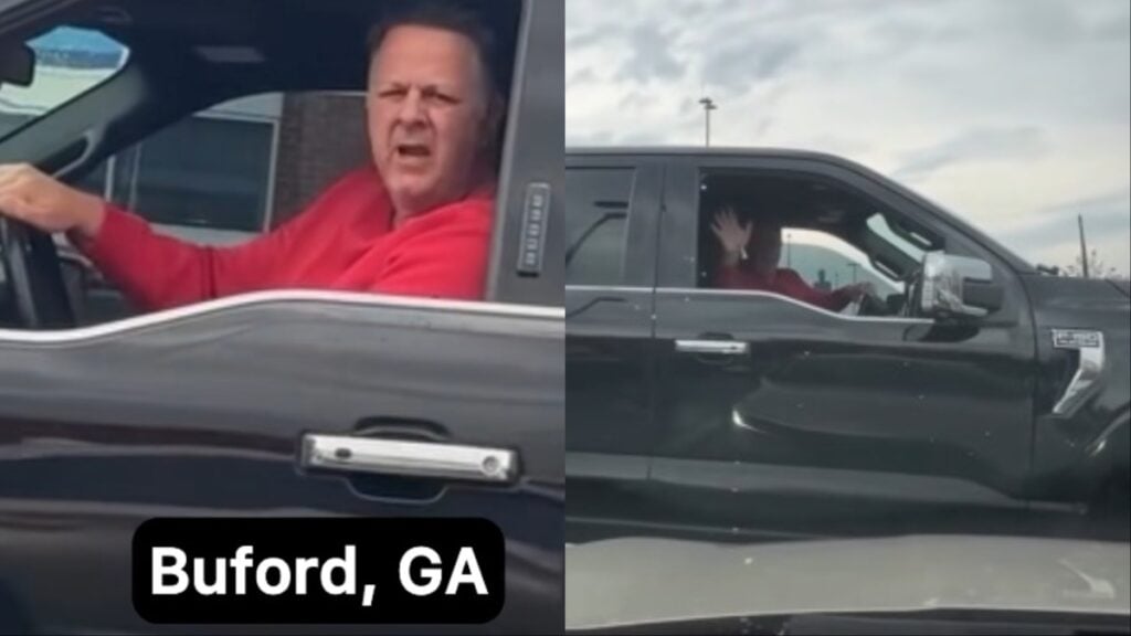 Georgia Man Harassed by Racist Truck Driver in Odd Parking Lot Dispute: ‘Hope You Blew Him a Kiss’ Racist Georgia Truck Owner