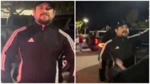Sad California man gets aggressive during parking lot confrontation