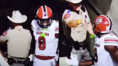 Texas Cop Provokes College Football Players