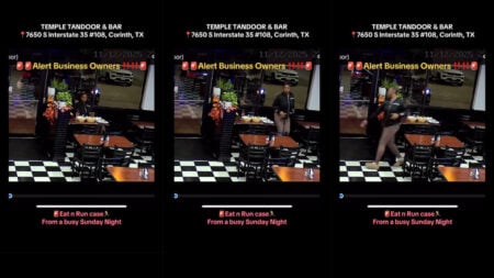 Texas Restaurant Exposes Dine and Dash Customer