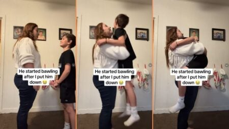 Wholesome Las Vegas Mom Shares Tear-Jerking Video Holding Her Son for the Last Time: ‘Did You Kiss the Brick Before You Chucked it at My Face?’ Wholesome Las Vegas Mom Shares Tear-Jerking Video Holding Her Son for the Last Time 'Did You Kiss the Brick Before You Chucked it at My Face'