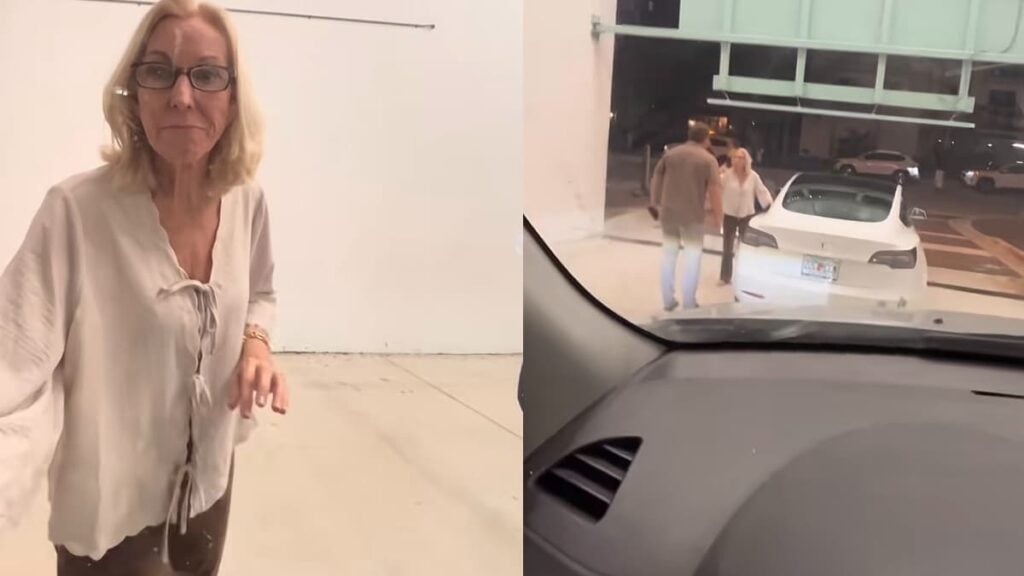 Bigoted Florida Karen Tries Forcing Open American Couple’s Car Door While Screaming ‘Go Home’: ‘Some People Really Need to Be Maced’ A picture of the racist Florida Karen.