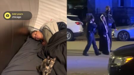 A picture of the random Chicago woman.