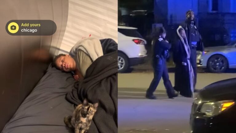 A picture of the random Chicago woman.