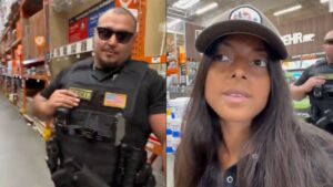 activist gets kicked out of home depot by police