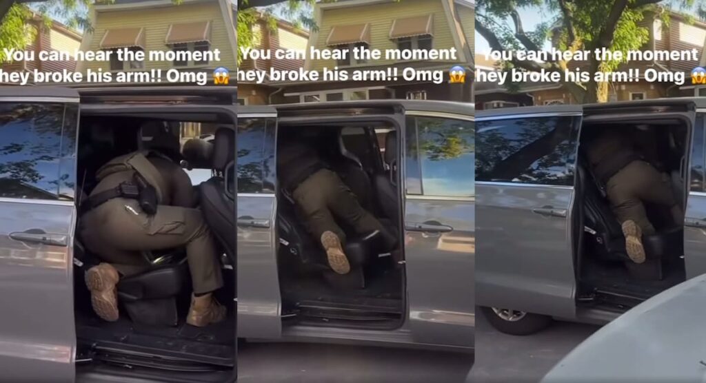 Chicago ICE Break a Man’s Arm After Smashing Into a Car and Detaining Him: ‘These are Literal Terrorists’ Chicago ICE break a man's arm