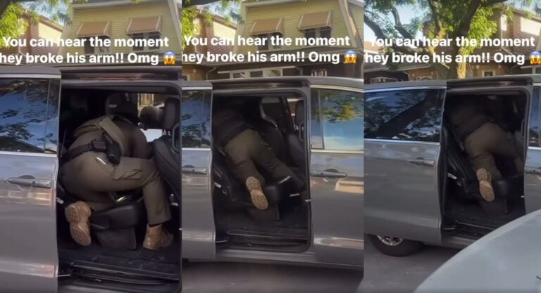 Chicago ICE break a man's arm