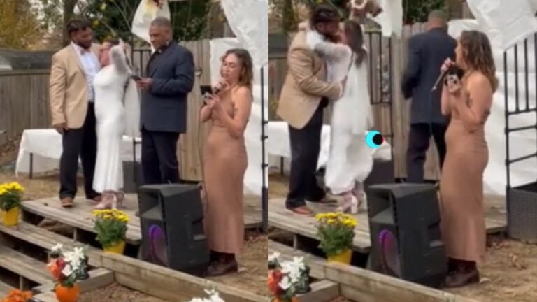 Maryland Bride dances to Wrecking Ball at the altar