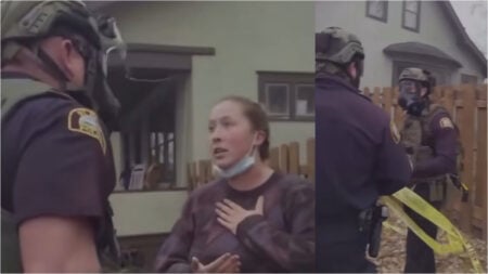 Brave Minnesota Woman Calls Out Trespassing Warrantless Cops, So They Threaten to Arrest Her: ‘This is What a Police State Looks Like’ Minnesota cop no warrant