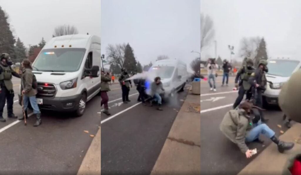 Police Pepper-Spray Disabled Woman at Point-Blank Range in Minnesota: ‘They Sprayed Her Like She Wasn’t Even Human’ Minnesota police pepper spray disabled woman