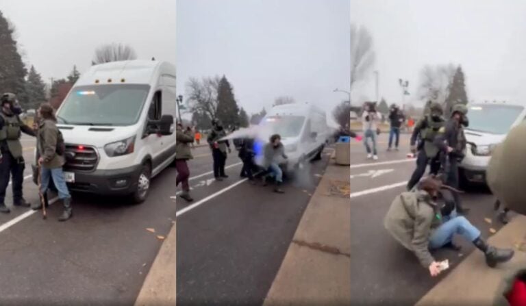 Minnesota police pepper spray disabled woman