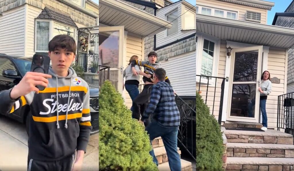 Hate-Fueled Parking Feud in New York Erupts as Teen Unleashes Racial Slurs on Neighbors: ‘Whole Damn House Full of Hate’ racist queens kid