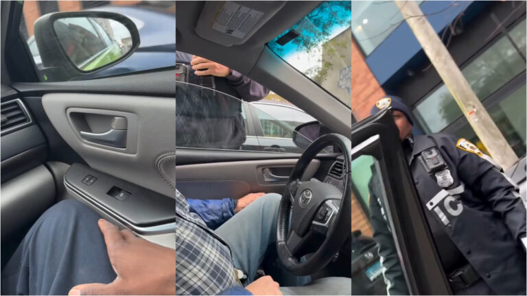 Taxi driver runs from police