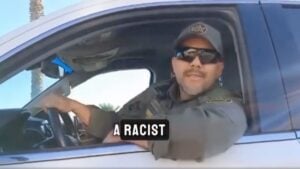 woman fights with California border patrol to prove a point