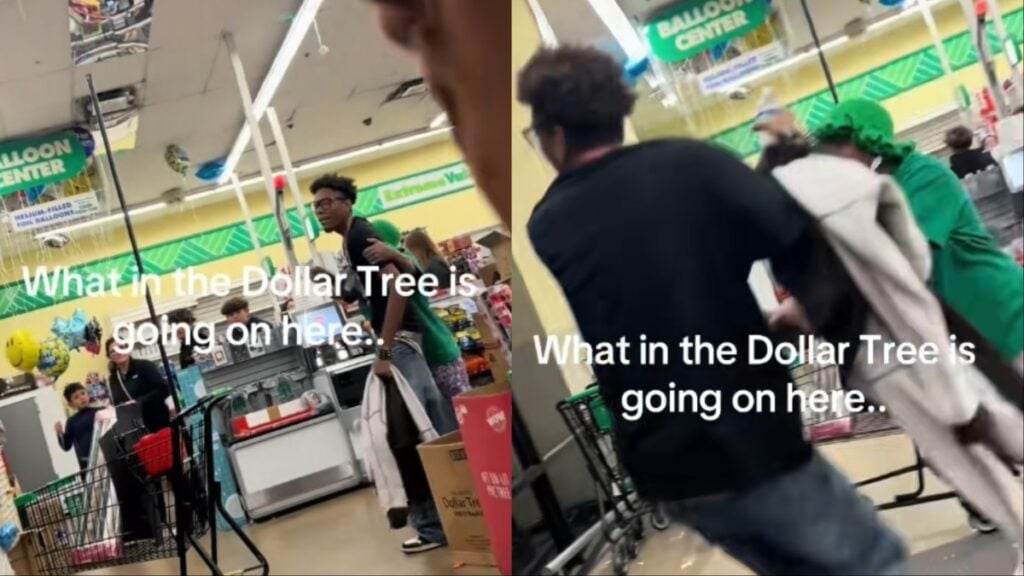 Angry man in Texas Dollar Tree