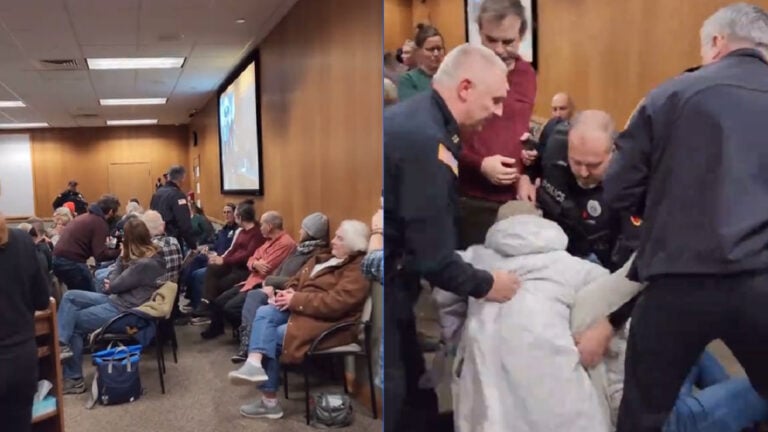 Outrage in Wisconsin After Video Shows Police Forcibly Taking Down Peaceful Data Center Protester: ‘One Woman Steps In While All the Men Just Stand There’ Cowardly Wisconsin Police Use Excessive Force Against Woman Peacefully Protesting Data Centers